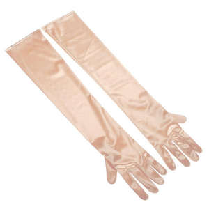 Guantes largos de cuero para mujer, elegantes guantes de moda para vestidos de noche, fiestas y bodas - Product Image 1