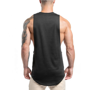 Débardeur de fitness tricoté respirant pour homme, nouvelle collection 2026, haute qualité, avec fentes latérales, imprimé uni, pour entraînement et tenue décontractée de sport - Product Image 4