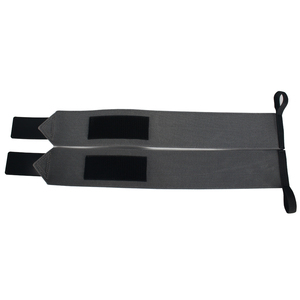 Bandes de poignet de musculation gris foncé respirantes, souples, robustes et résistantes pour la protection des mains lors de l'entraînement et des exercices de musculation - Product Image 2