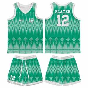 Uniforme de Baloncesto Sublimado, Transpirable y de Secado Rápido, Jersey y Pantalones Cortos, Fabricante Mayorista - Product Image 1