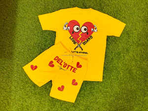 Venta al por mayor 2024 de la calle de los hombres de logotipo personalizado 100% algodón conjuntos cortos de 2 piezas de moda de verano chándales OEM Casual Camiseta corta - Product Image 2