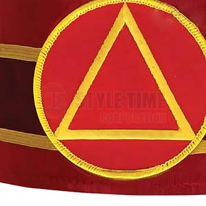 Élégant chapeau maçonnique en forme d'arche pour collection de insignes fraternels, chapeau maçonnique artisanal avec détails de fabrication raffinés - Product Image 3