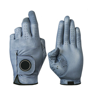 New Trending Men's Full Comfortable Leather Golf Gloves Breathable Solid Color Anti-Slip Professional Golf Gloves for Golfer - Product Image 5