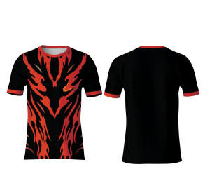 T-shirt à sublimation col rond manches courtes 100% polyester tricoté doux au toucher pour hommes et femmes, idéal pour la mode estivale - Product Image 1