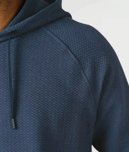 Sweat à capuche noir pour homme en molleton doux, style streetwear décontracté, chaud et respirant pour l'hiver, en polyester/coton lavé - Product Image 6