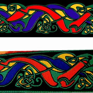 Étiquette de vêtement autocollante carrée en polyester, tissée, avec pli d'angle, motif drapeau USA, lavable, impression par transfert thermique, à coudre pour vêtements - Product Image 5