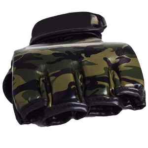 Gants de boxe demi-doigts ajustables en gros pour la lutte MMA, l'entraînement de Muay Thai et l'arts martiaux - Product Image 4