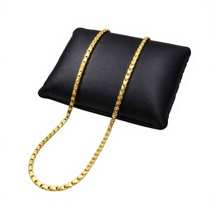 Cadena de Oro Sólido de 22K con Eslabones de Loto, 20 Gramos, Joyería Corporal de Oro Amarillo Auténtico para Hombres y Mujeres, Uso Diario - Product Image 1