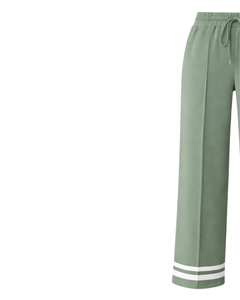 Sage Green Wide Leg Pants Women Casual High Waist <b>Drawstring</b> <b>Trousers</b> Loose Fit Straight Pants Comfortable Lounge Wear Fashion - Product Image 3