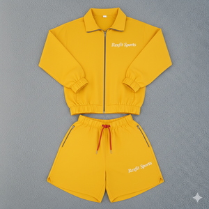 Ensemble de survêtement Rexfit Sports avec logo personnalisé, veste coupe-vent en nylon réfléchissante et pantalon de survêtement, vente en gros - Product Image 2