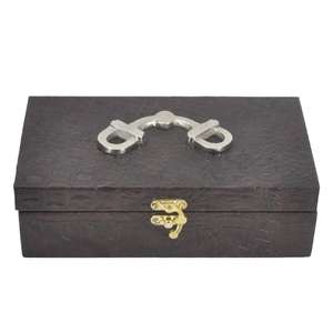 Handmade Luxury Gift Boxes & <b>Bins</b> Decorative Leather Box Silver Horse Bit Design Custom Storage Box Home Decoration Accessories - Product Image 4