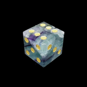 Stone Rainbow Fluorite D6 <b>Dice</b> Cube Natural Gemstone Crystal Stone D6 <b>Dice</b> Engraved Stone Custom <b>Dice</b> <b>Sets</b> - Product Image 3