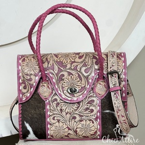 Sac à main en cuir véritable pour femme, modèle 2026, en cuir de vachette repoussé, sac bandoulière, sac fourre-tout, sacoche – Vente en gros directe usine - Product Image 1