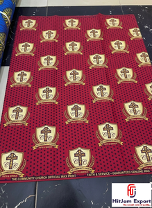 Luxury African Twill Wax Cotton Fabric Wedding Party Fashion OEM ODM Custom Textile Manufacturing Supplier Factory - Product Image 2
