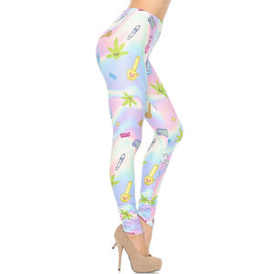High Waist Women's Yoga Leggings Quick Dry Seamless Full Length Polyester Jogging Pants with OEM Service - Product Image 5