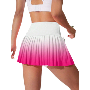 Women High <b>Waist</b> Pleated Tennis <b>Skirt</b> with Inner Shorts Breathable Athletic Golf Skort Quick Dry Sports Activewear - Product Image 2