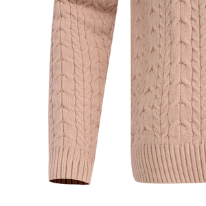 <b>Mens</b> <b>Turtleneck</b> Cable Knit Sweater Long Sleeve Soft Warm Winter Pullover Casual Regular Fit Classic Breathable Logo Daily Wear - Product Image 3