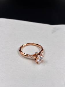 Anillo de Plata S925 con Moissanita, Corte Brillante Redondo, Bañado en Rodio, Engaste de Garra, Anillo de Compromiso y Boda para Mujer - Product Image 6