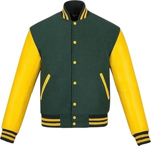 Varsity Jacket for <b>Men</b> & Women Custom logo Varsity Letterman leather sleeve Jacket Choose Your Own Color and Size - Product Image 1