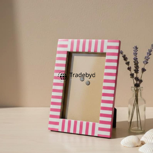 Marco de Fotos Decorativo de Diseño, Hecho a Mano, con Incrustaciones de Hueso, Acabado Brillante, Ligero, de Primera Calidad, por Tradebyd - Product Image 1