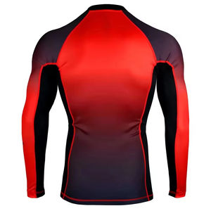 Sublimation MMA Rash Guard Long Sleeve and Sublimation Rash Guard <b>BJJ</b> Surfing Boxing and Running MMa Rash Guard - Product Image 2