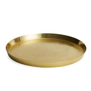 Luxury Brass Round Decorative Serving <b>Tray</b> for Coffee Table <b>Vanity</b> Dining Room Hotel Restaurant Home Hotel Display - Product Image 4