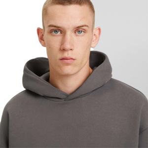 เสื้อฮู้ดผ้าฟลีซหนาสำหรับผู้ชายเสื้อสเวตเชิ้ต500 460 400จีเอสเอ็มออกแบบโลโก้ได้เองมีฮู้ดโอเวอร์ไซส์ - Product Image 4