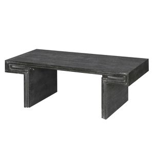 Tavolino da Caffè Americano Vintage in Legno Recuperato di Alta Qualità, Design Rettangolare a Due Livelli in Stile Industriale Rustico - Product Image 6