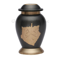 Urne funéraire décorative en laiton gravé, style américain, de qualité supérieure, pour cendres humaines et animales, écologique, en forme de cercueil, pour conservation commémorative