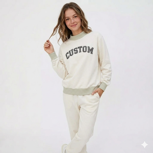 Sudadera Oversize de Cuello Alto para Mujer, Top Casual de Lujo para el Día a Día, Fabricante de Ropa de Estilo de Vida Moderno - Product Image 1