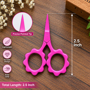 Tijeras de Costura Profesionales Mini, Diseño Floral, Punta Afilada, Herramienta para Bordado y Manualidades - Product Image 3