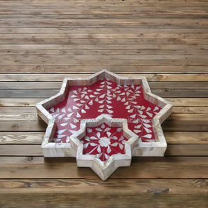 ถาดช็อคโกแลตฝังหอยมุกฝังรูปดาวทำมือถาดตกแต่งรูปดาวฝังมุกเปลือกหอยทะเล - Product Image 1