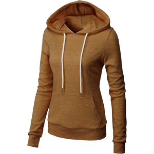 Sweat-shirts décontractés pour femmes avec poche avant et capuche réglable, parfaits pour les tenues de saison fraîche et un style simple au quotidien. - Product Image 3