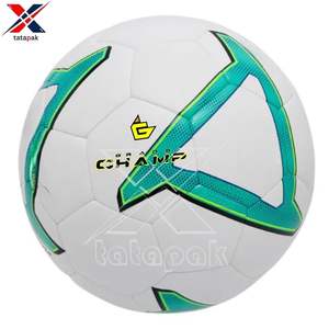 TATA PAK INDUSTRIES เครื่องเย็บลูกฟุตบอลแบบกำหนดเอง ยี่ห้อตามสั่ง ผลิตจากหนัง PU PVC  ลายนูน เป็นมิตรกับสิ่งแวดล้อม เหมาะสำหรับการฝึกซ้อมกลางแจ้งของสโมสร - Product Image 1