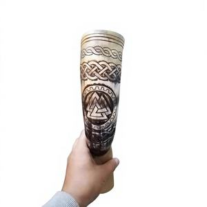 Verres à bière et à vin de haute qualité B.S INTERNATIONAL, style américain, 100% corne de bœuf naturelle, écologiques, réutilisables, lavables au lave-vaisselle, légers - Product Image 6