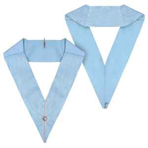 Tablier Maçonnique Personnalisé Croix Écologique Rouge Blanc Bordure Dorée Style Classique Tissu Brodé Dentelle Col en V Patch Sécurité - Product Image 2