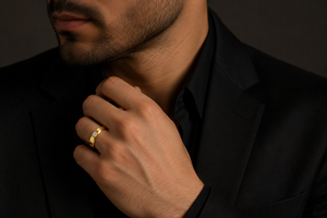 แหวนแต่งงานเพชรเม็ดเดี่ยวเพาะเลี้ยงในห้องปฏิบัติการทองคำ 14K แบบสั่งทำพิเศษสำหรับผู้ชาย |   ผู้ผลิตเครื่องประดับหรูหราที่ได้รับการรับรองจาก IGI แบบ OEM/ODM - Product Image 5