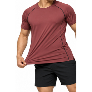 Camiseta Deportiva Versátil para Hombre, Poliéster y Spandex, Absorbe la Humedad, Ropa de Entrenamiento Personalizada, Suministro al por Mayor para Entrenamientos Diarios - Product Image 2