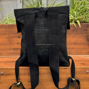 OEM ODM personalizado al por mayor de viaje de moda de gran capacidad de primera calidad de cuero de ante genuino mochila para hombres y mujeres - Product Image 5