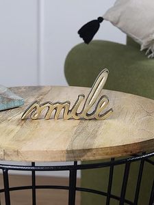 Décoration de table avec inscription « Smile » pour la maison ou le bureau - Product Image 1