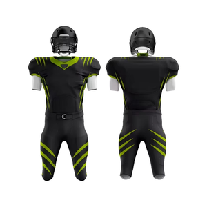 Uniformes de football américain sur mesure de haute qualité, taille plus, respirants, en mesh, pour équipe, ensembles athlétiques, 100% polyester, unisexe - Product Image 3