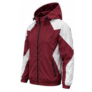 Windbreaker <b>Jacket</b> for <b>Men</b> <b>Lightweight</b> Outdoor Running Water Resistant Full Zip Hooded Sportswear Private Label OEM Manufacturer - Product Image 3
