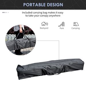 Tenda Pop-up Blu Scuro 13x13 Resistente per Matrimoni e Feste con Regolazione dell'Altezza e Borsa con Ruote - Product Image 5