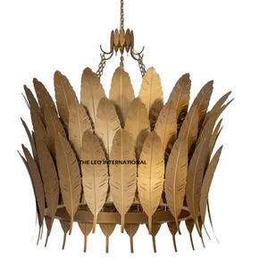 Lustres LED de luxe américains pour mariages, salons, hôtels, grands lustres vintage pour plafonds hauts - Product Image 4