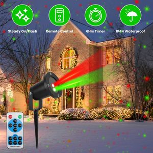 Outdoor IP44 Waterproof Firefly Landscap <b>Projector</b> 12 Speeds 6Hrs Timer 3 Modes Red Green Laser <b>Light</b> for Parties - Product Image 2