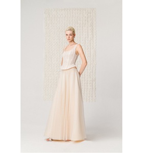 Blouses pour femmes prêtes à être expédiées, Fourniture ODM, Haut corset en dentelle, Coupe ajustée élégante sans manches, Faible MOQ, Chemise élégante pour femmes - Product Image 2