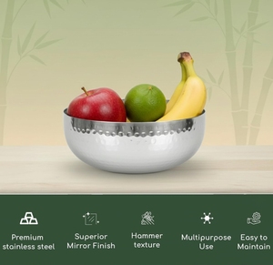 Proveedor de Cuencos de Acero Inoxidable Martillado para Importadores de Artículos para el Hogar, Marcas Minoristas, Tiendas de Regalos y Mercados Globales de Utensilios de Cocina para Exportación - Product Image 2