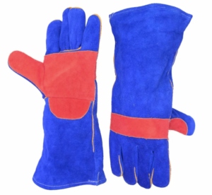 Gants de soudage en cuir de vachette renforcé, résistants, pour travaux industriels, avec protection thermique pour soudeurs - Product Image 3
