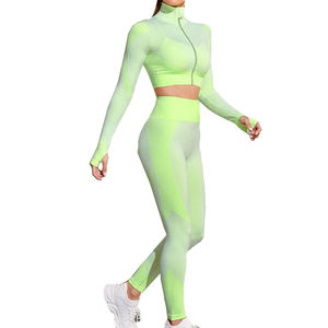 Conjunto Deportivo de Yoga para Mujer, Leggings Sin Costuras y Sujetador Deportivo, Ropa de Entrenamiento - Product Image 1