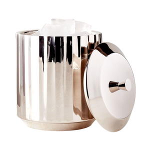 Gold Hammered Stainless Steel Double-Walled Insulated Ice <b>Bucket</b> <b>With</b> <b>Lid</b> And Tongs Modern Luxury Barware Beverage Cooler - Product Image 5